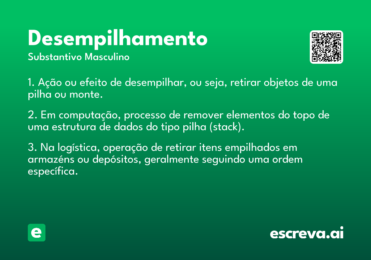 desempilhamento