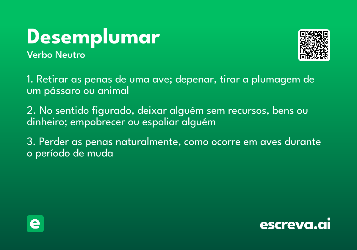 desemplumar