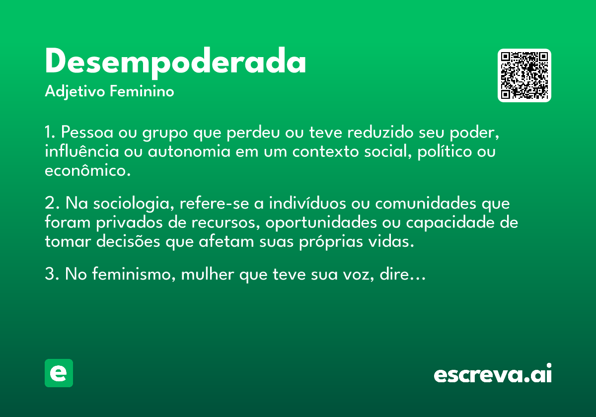 desempoderada