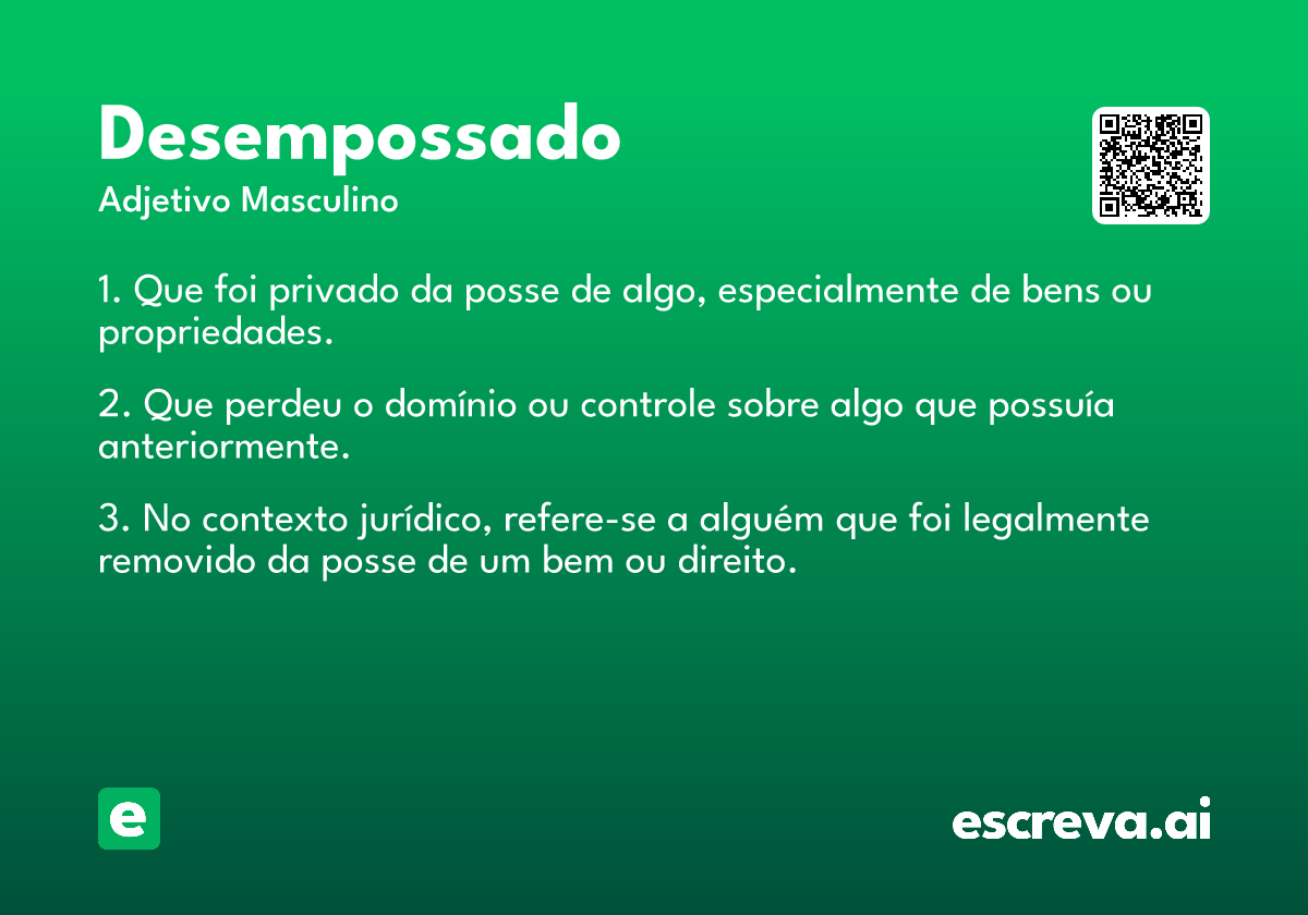 desempossado