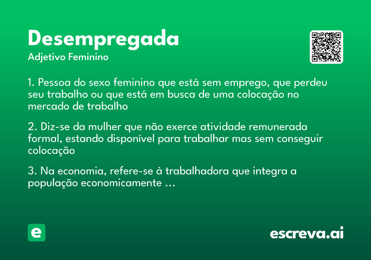 desempregada