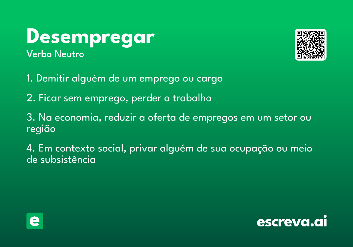 desempregar