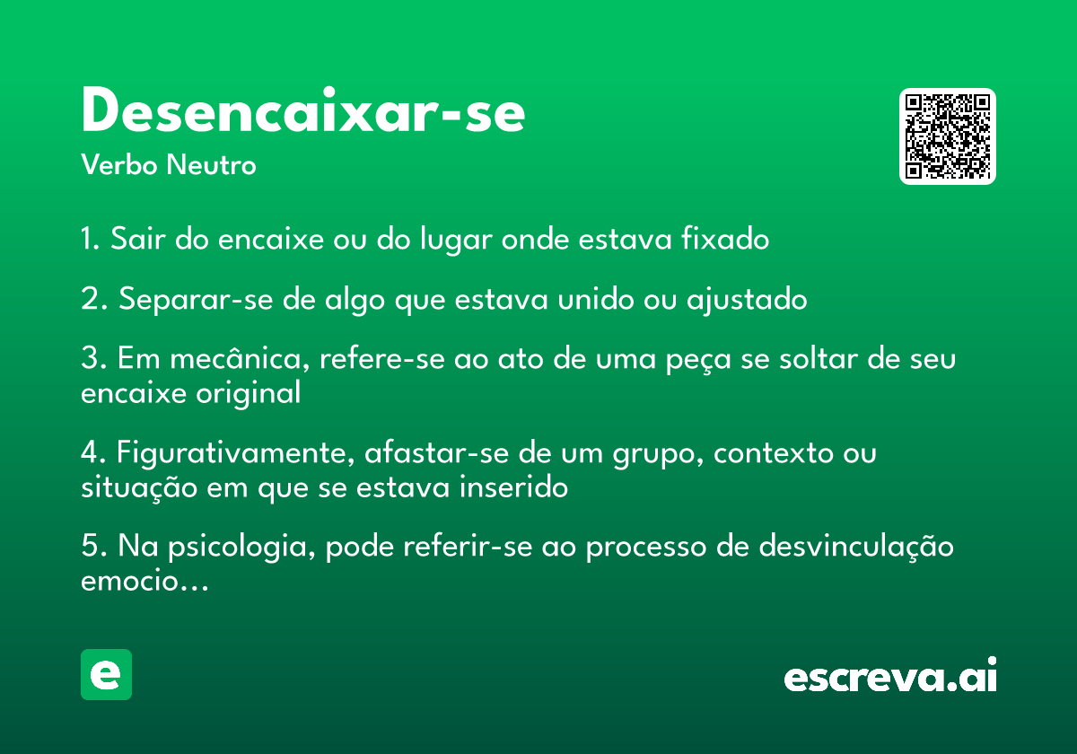 desencaixar-se
