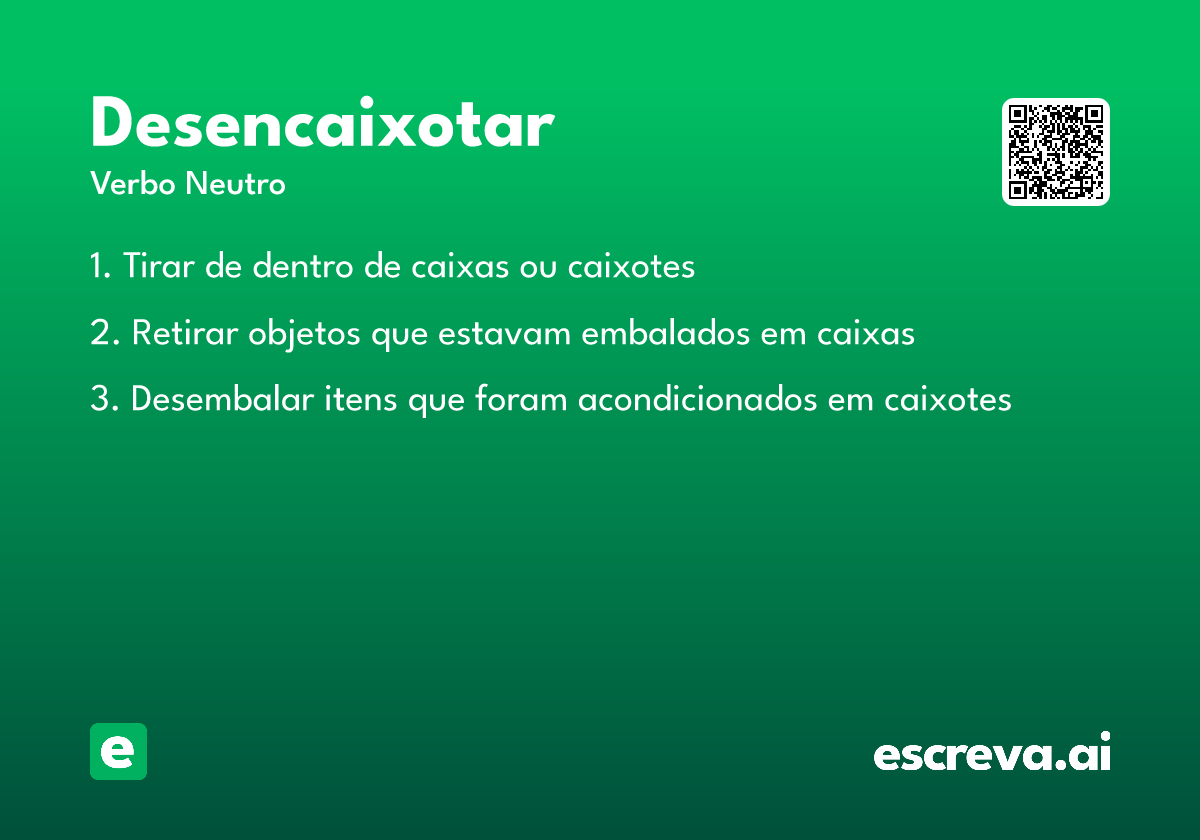 desencaixotar