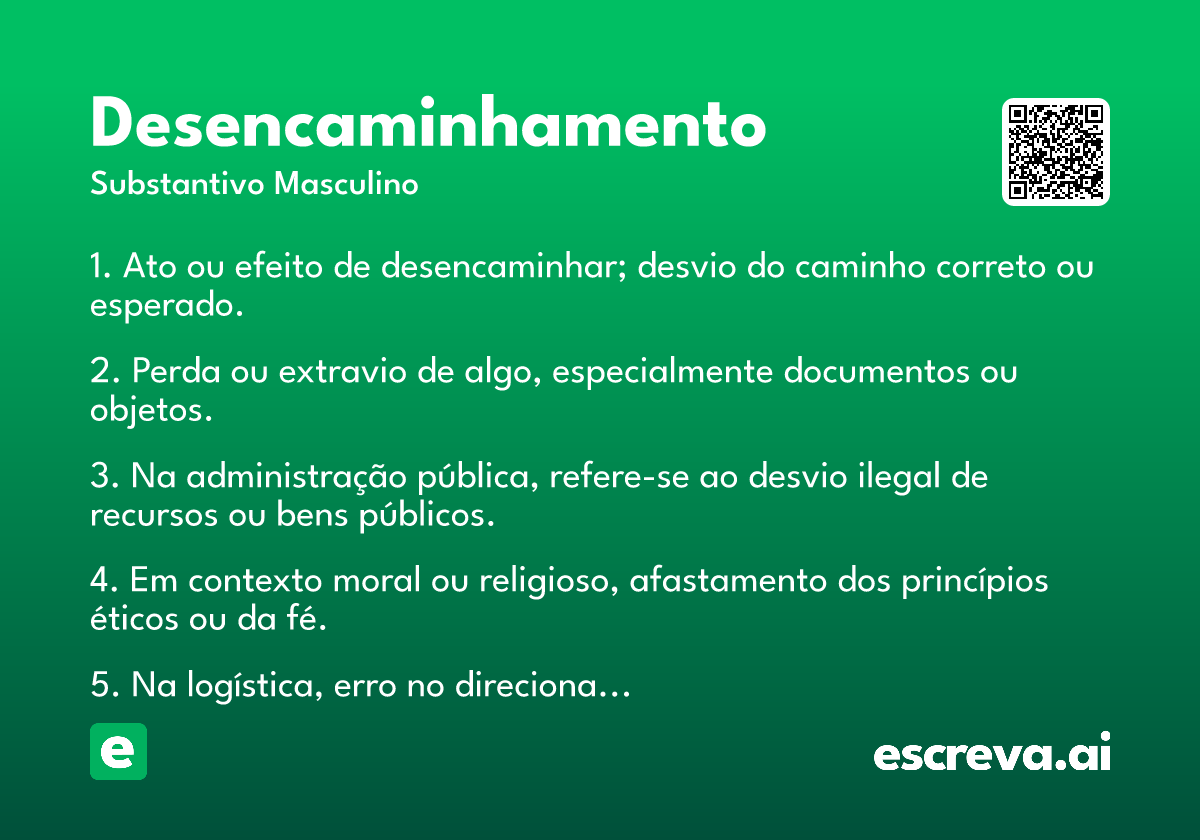 desencaminhamento