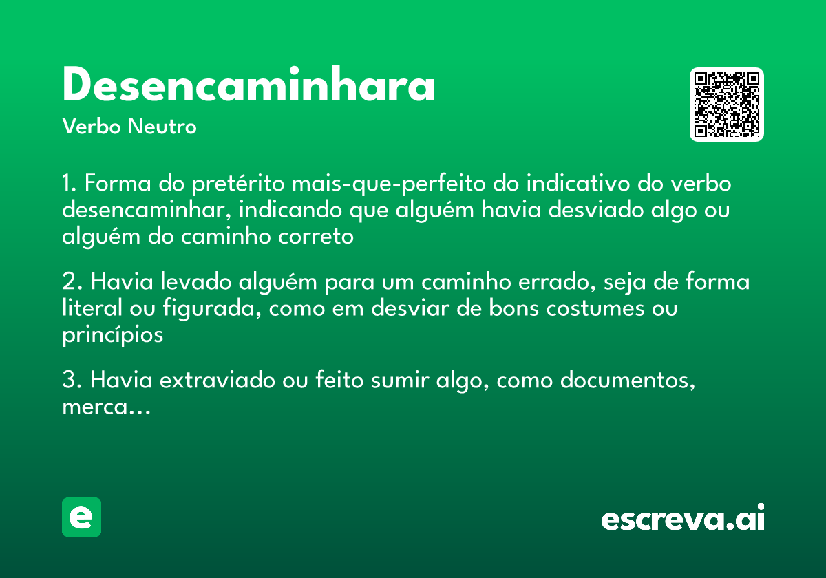 desencaminhara