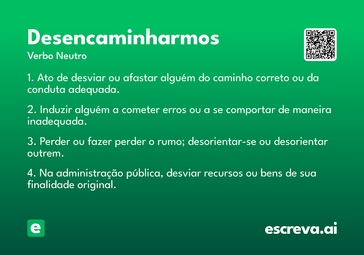 desencaminharmos