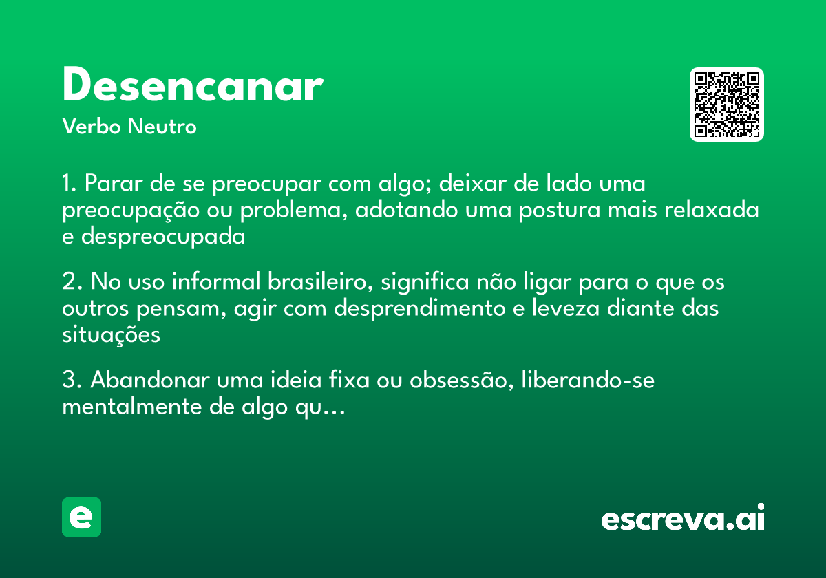 desencanar
