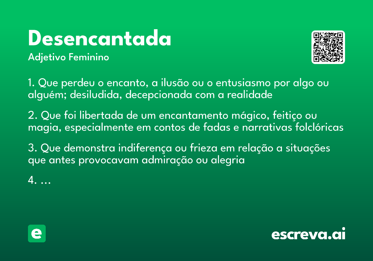 desencantada