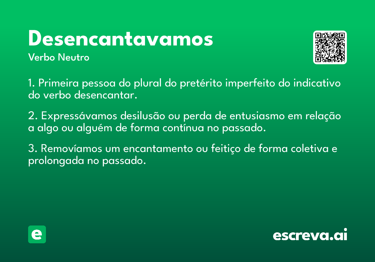 desencantavamos