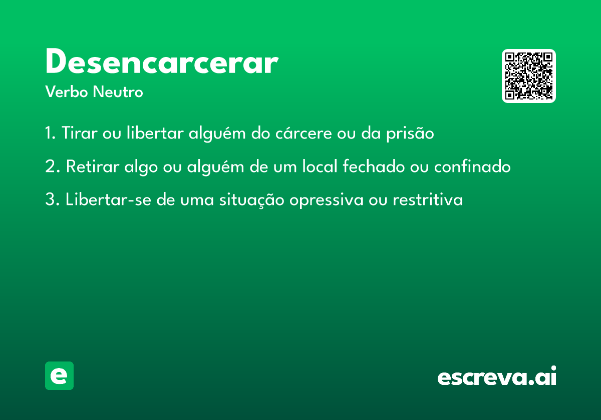 desencarcerar