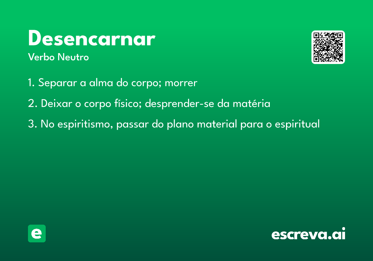 desencarnar
