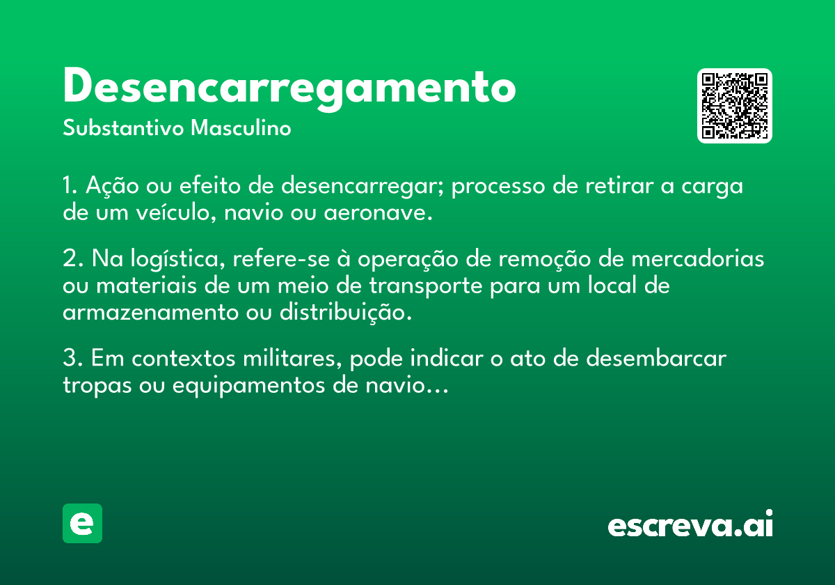 desencarregamento