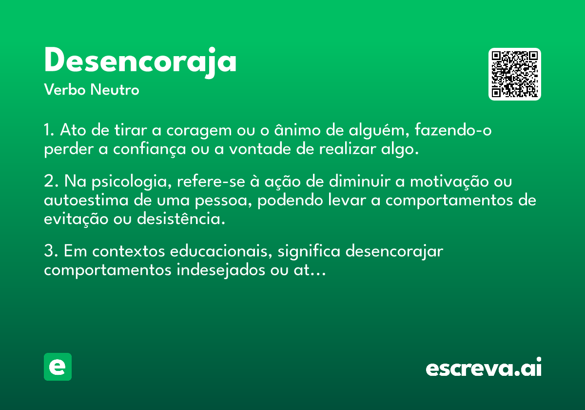 desencoraja
