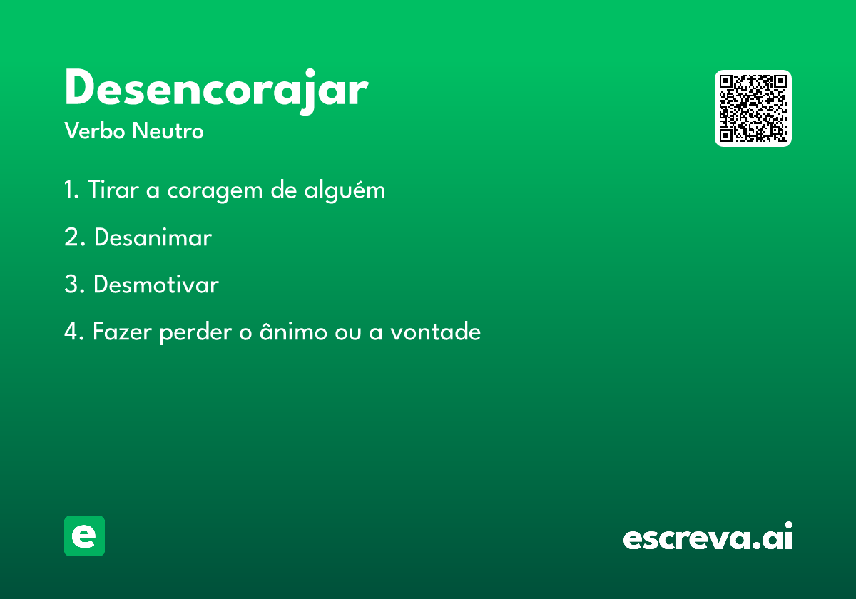 desencorajar
