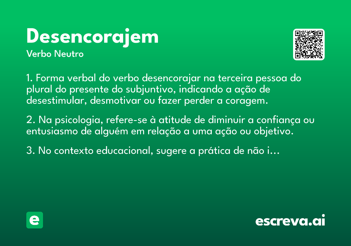 desencorajem