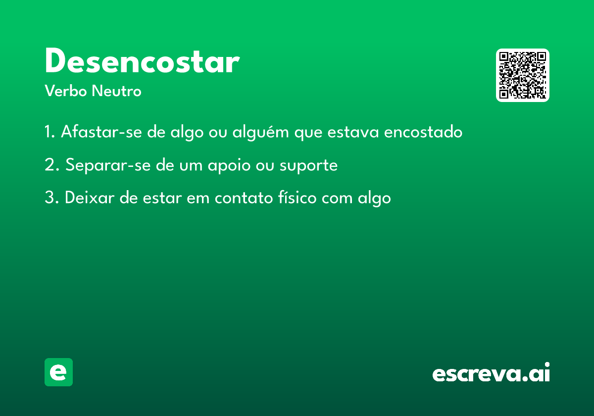 desencostar