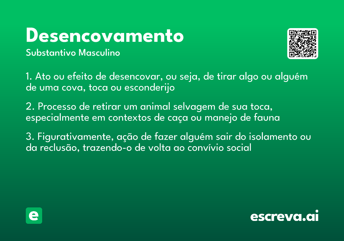 desencovamento
