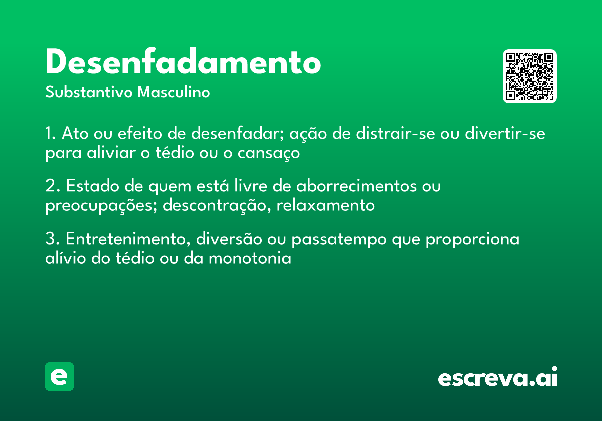 desenfadamento
