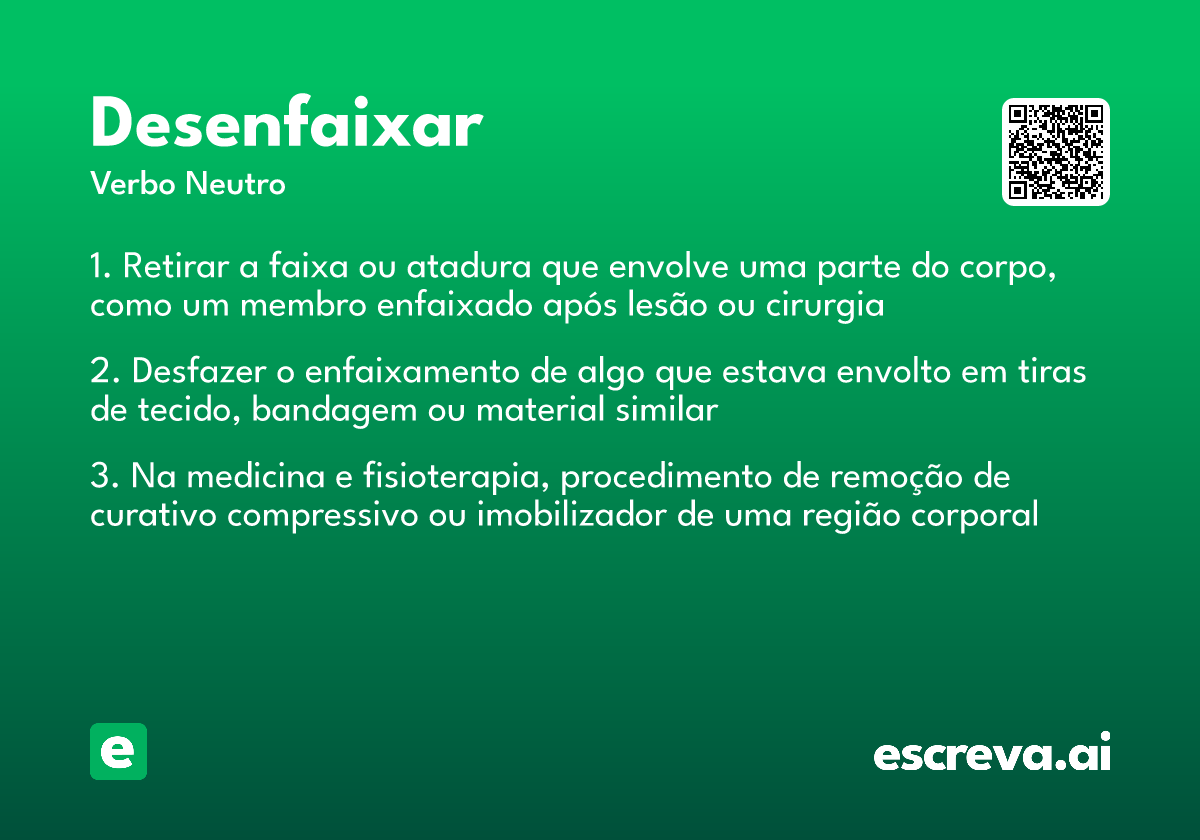 desenfaixar