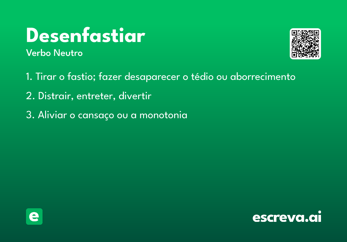 desenfastiar