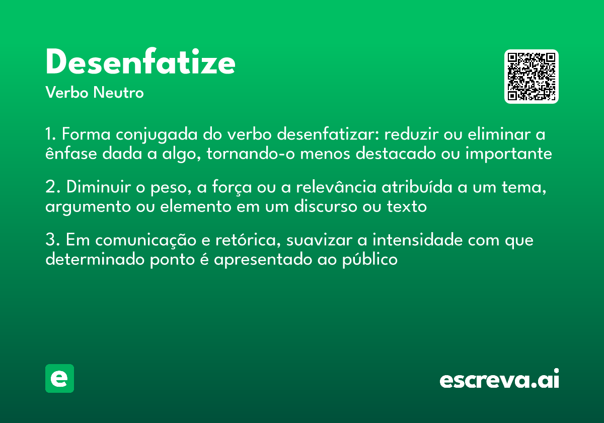 desenfatize