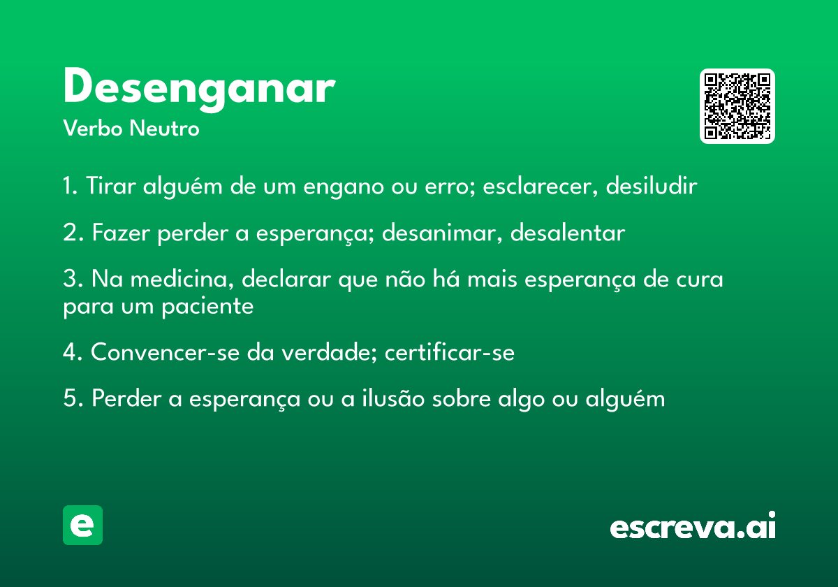 desenganar