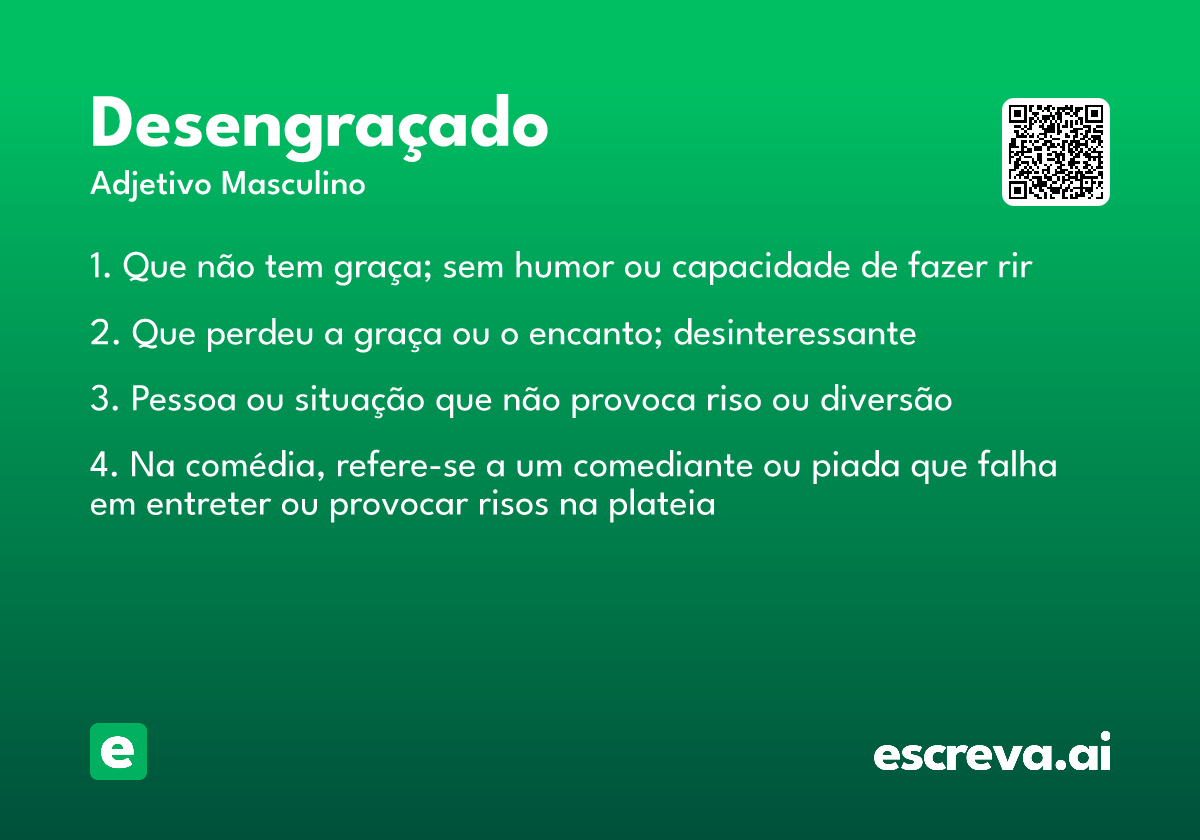 desengraçado