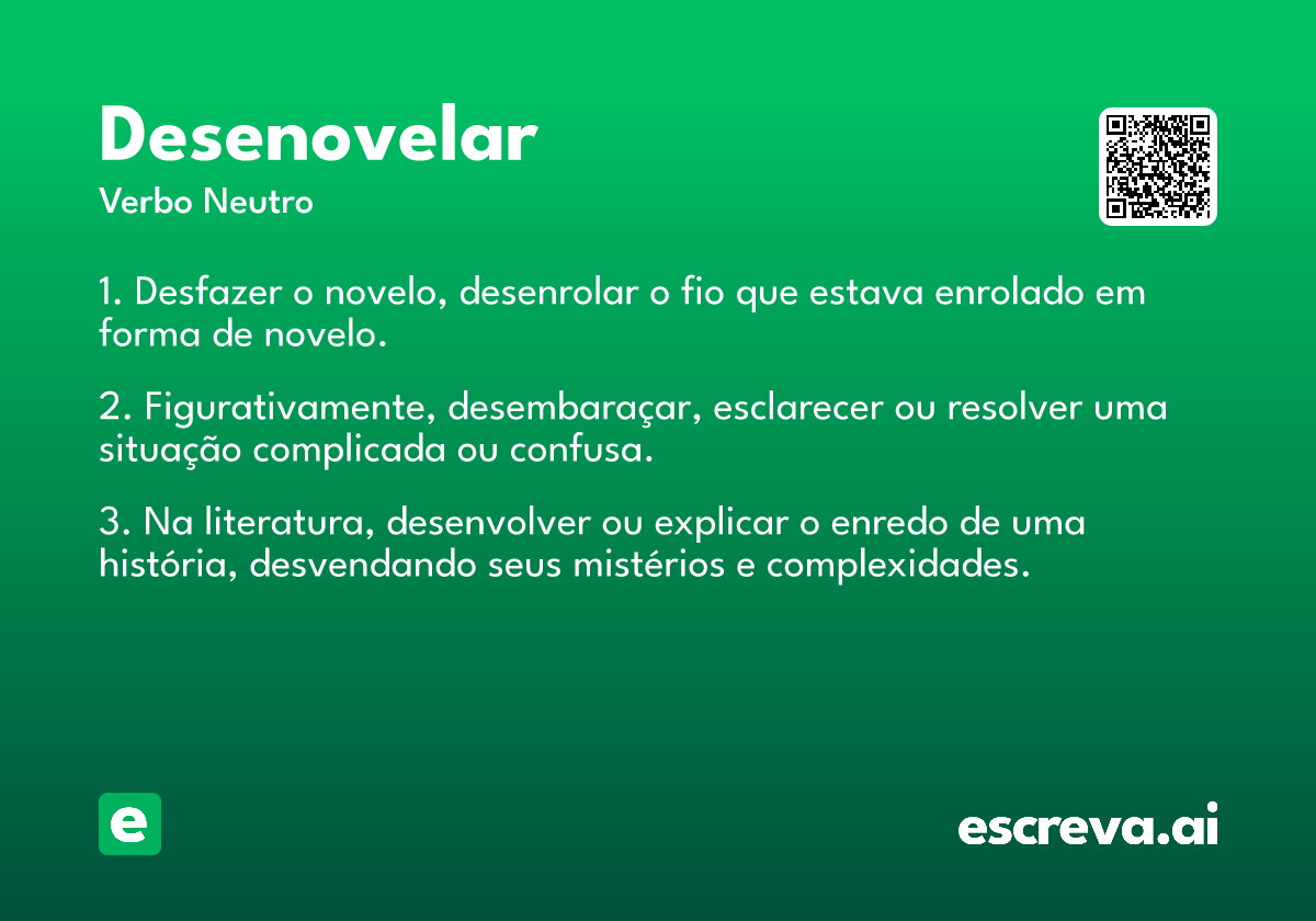 desenovelar