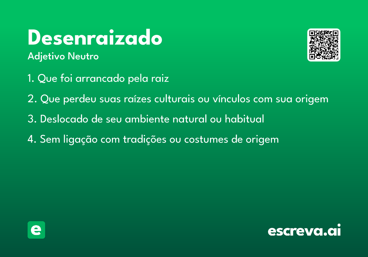 desenraizado