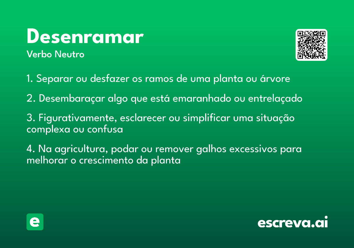 desenramar