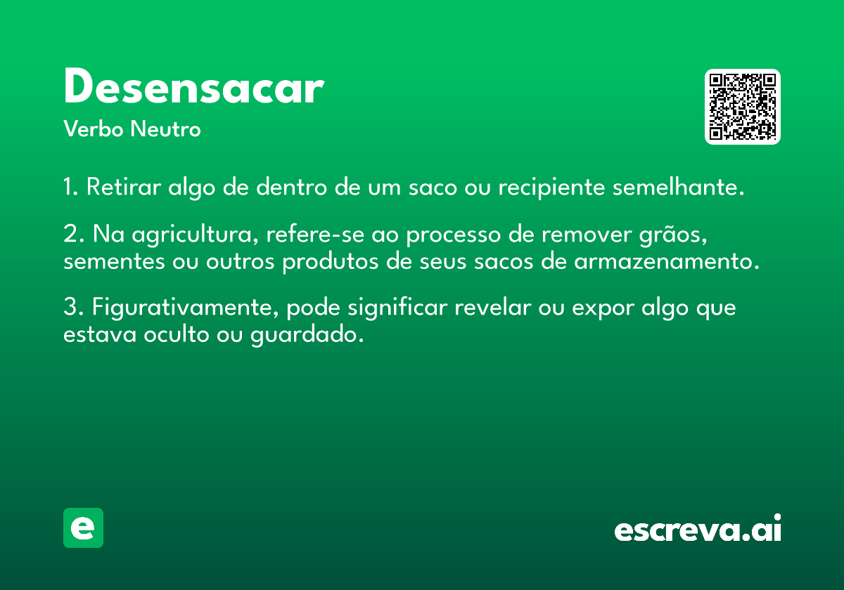desensacar