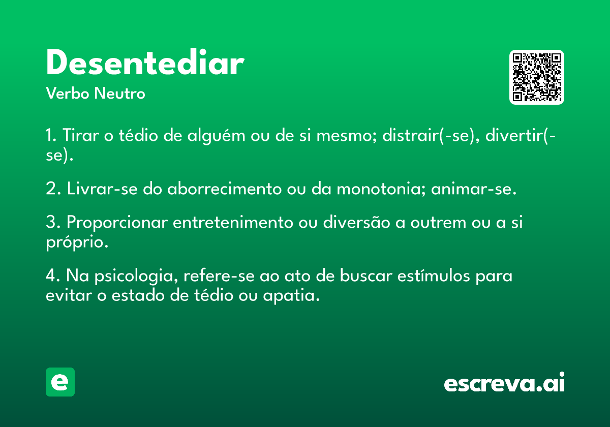 desentediar