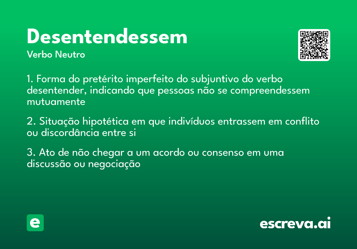 desentendessem