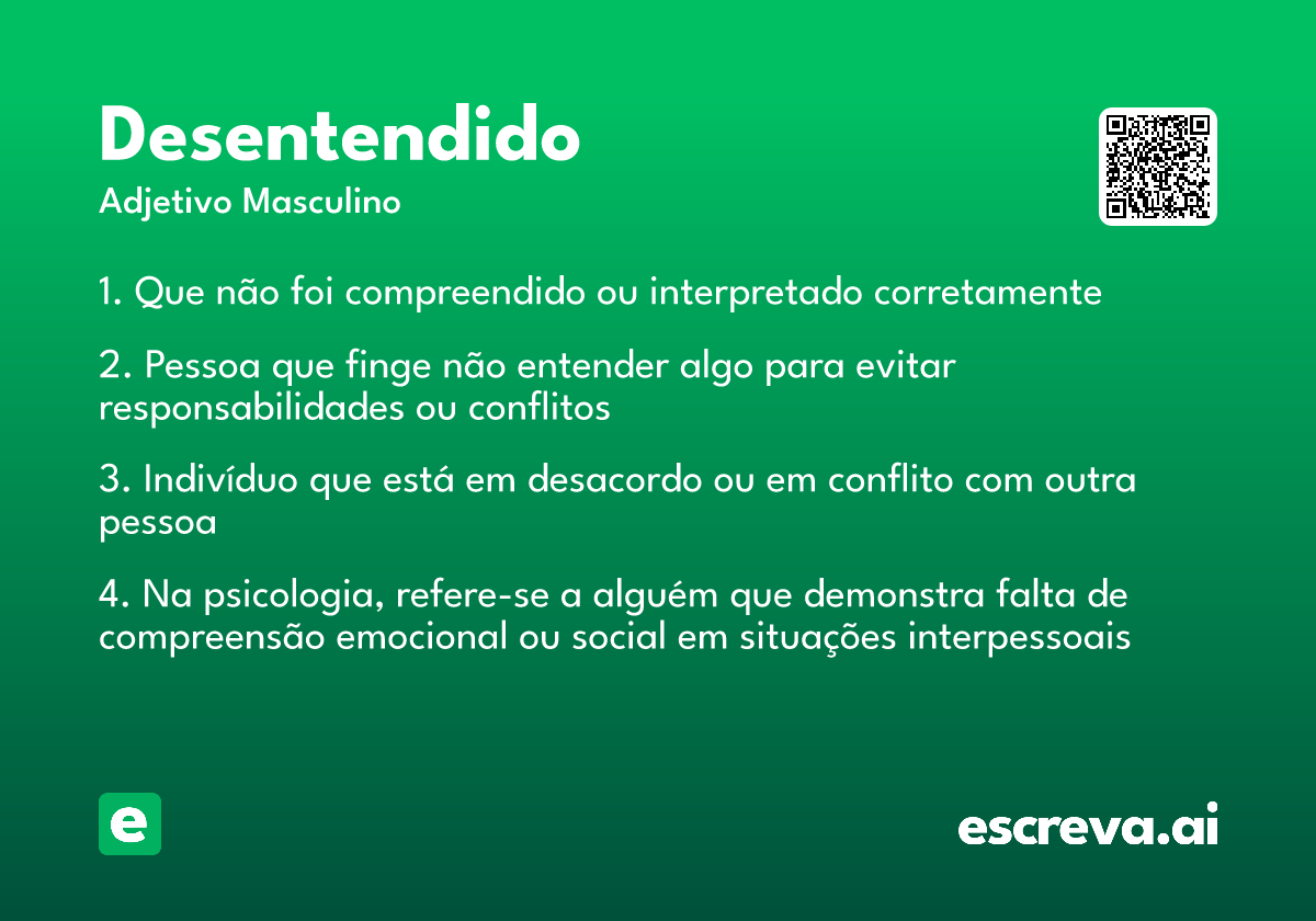 desentendido