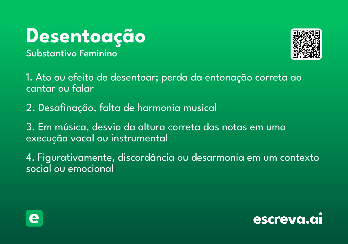 desentoação