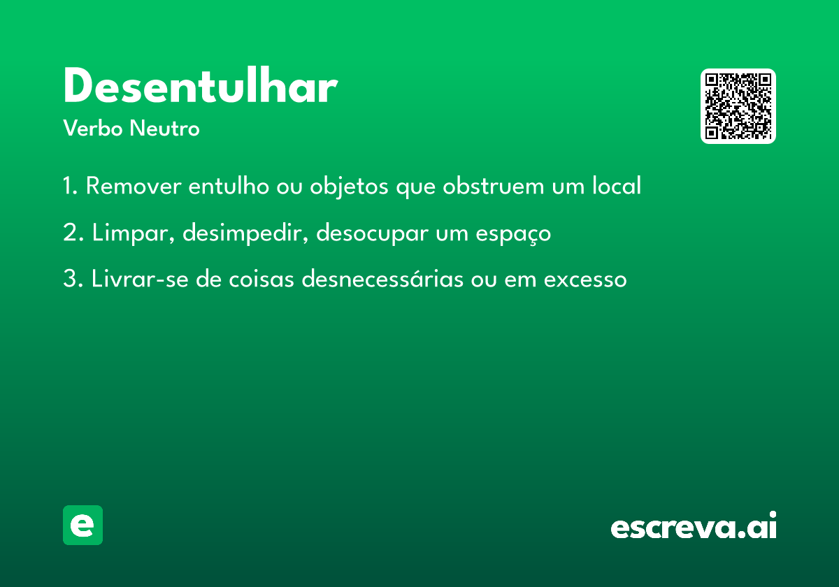 desentulhar