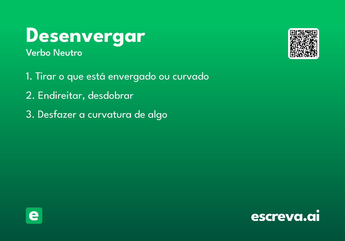 desenvergar