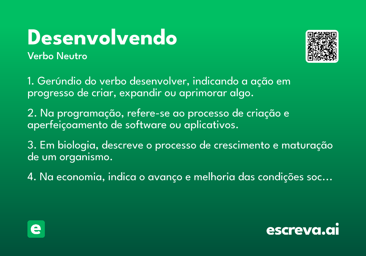 desenvolvendo