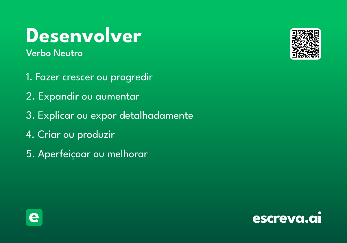 desenvolver