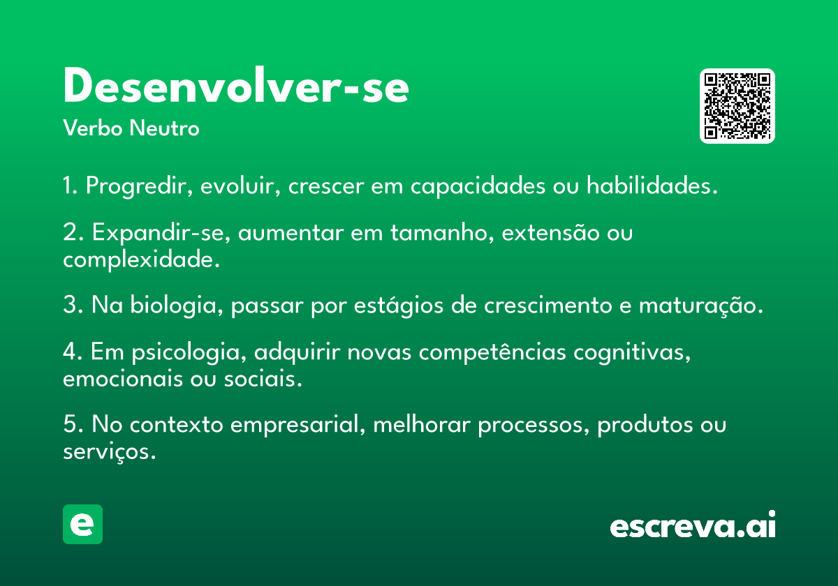 desenvolver-se