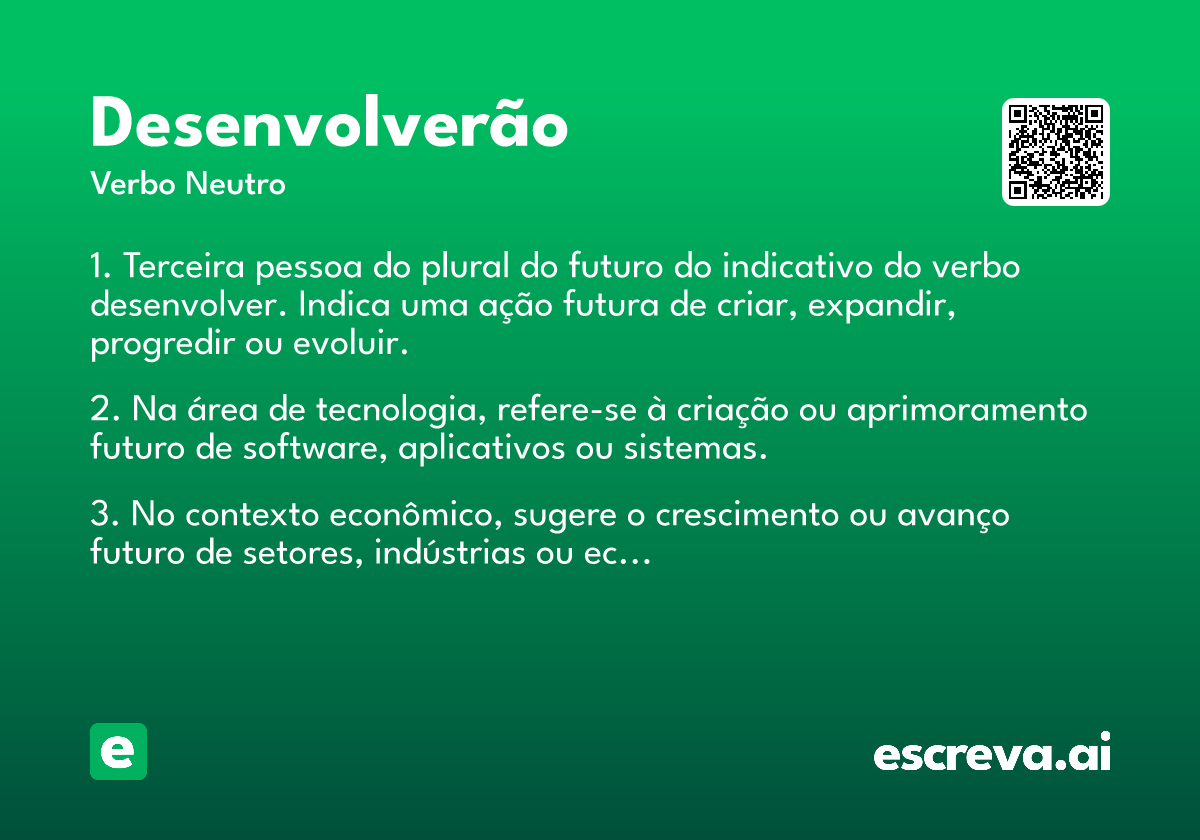 desenvolverão