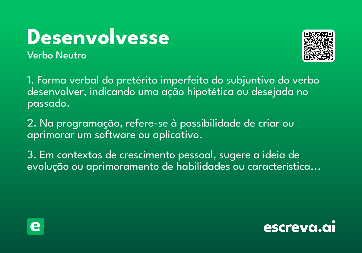 desenvolvesse
