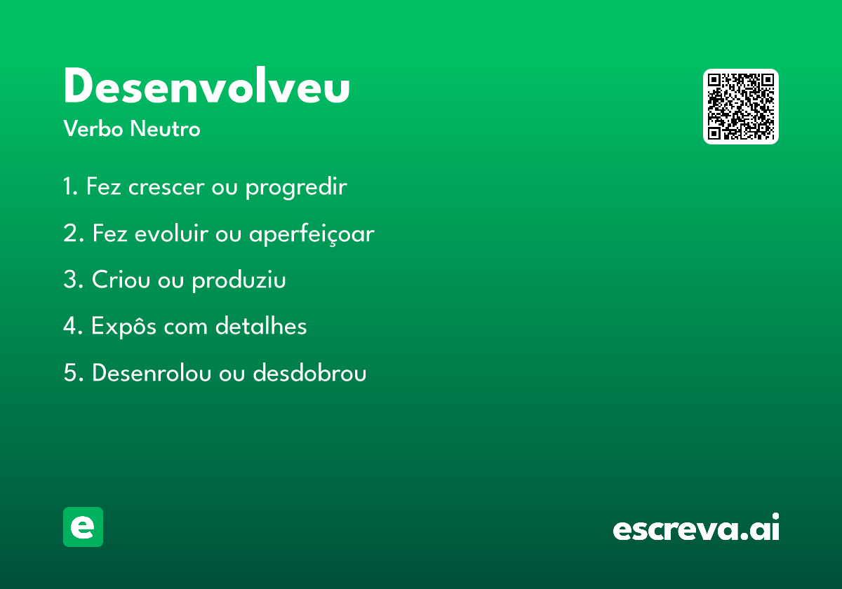 desenvolveu
