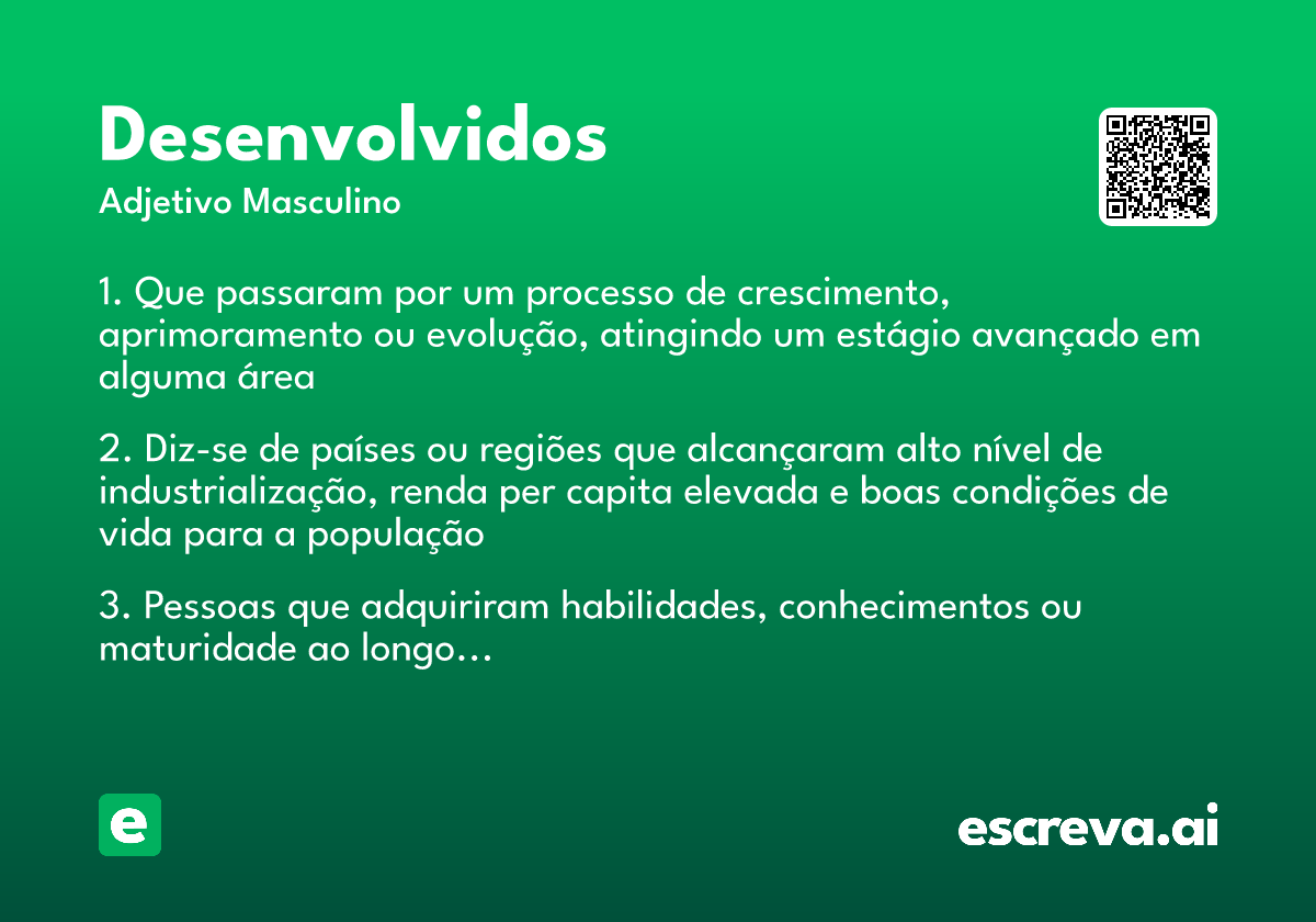 desenvolvidos