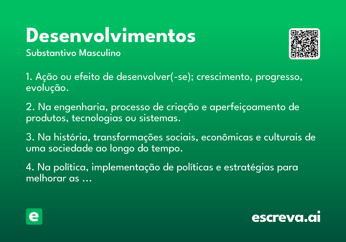 desenvolvimentos