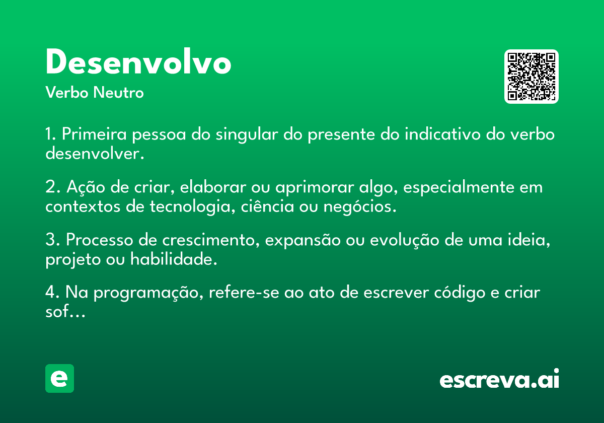 desenvolvo