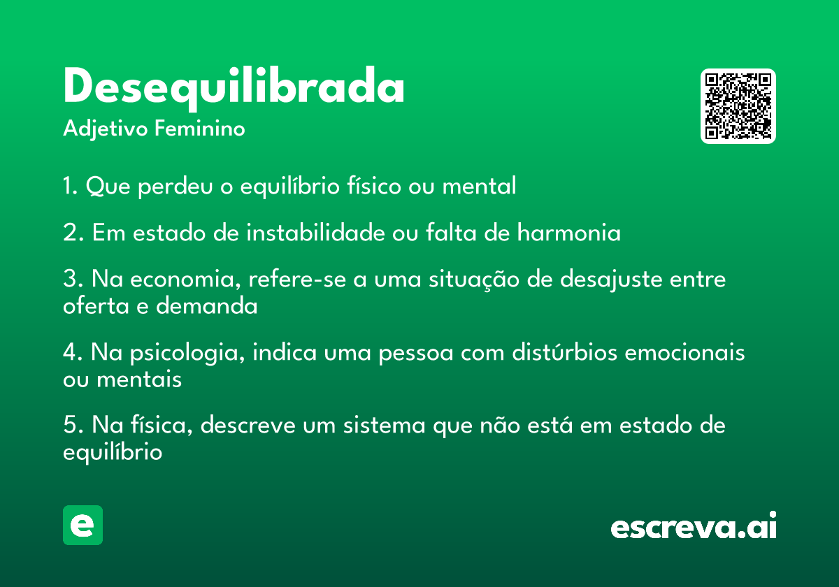 desequilibrada