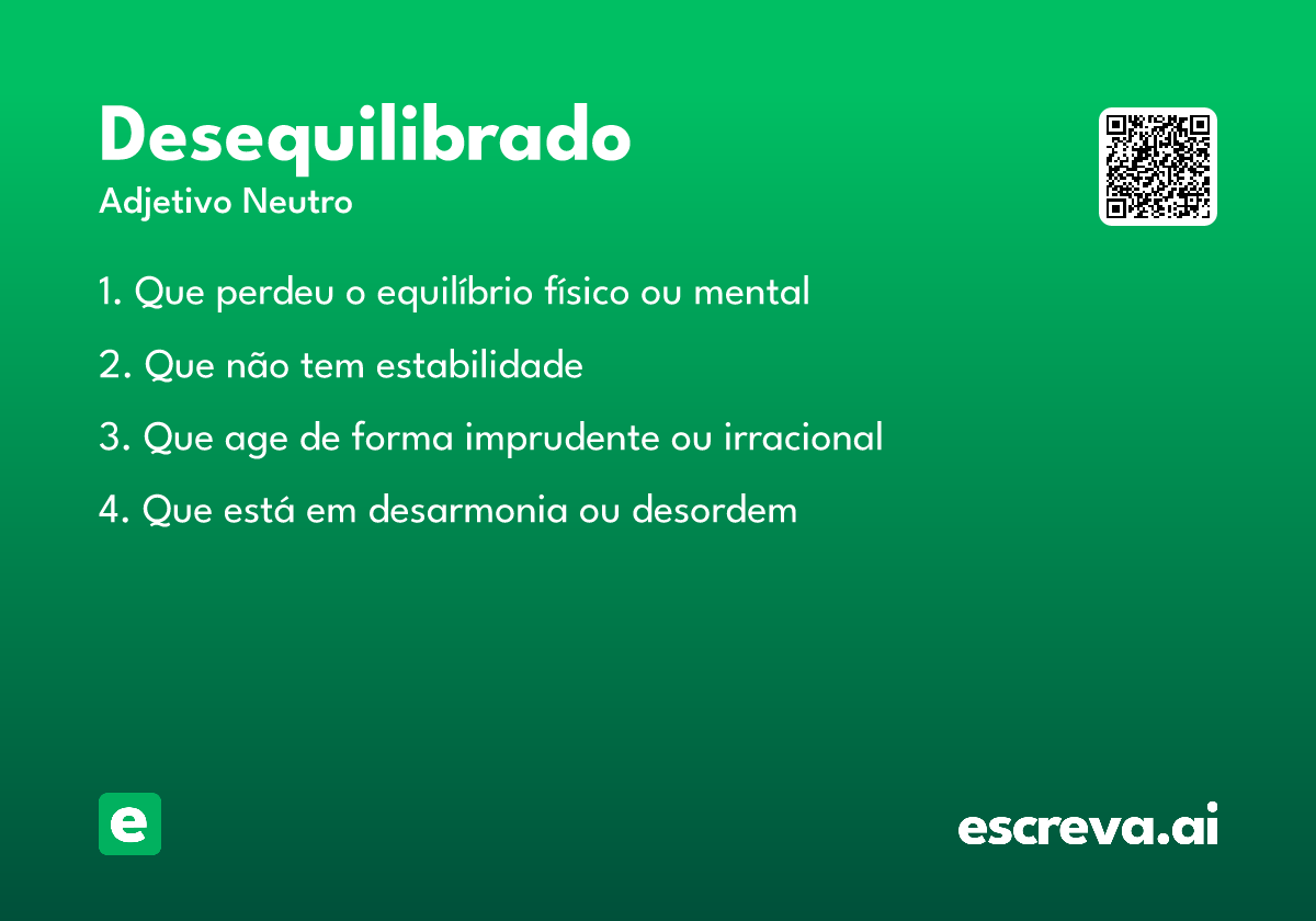desequilibrado