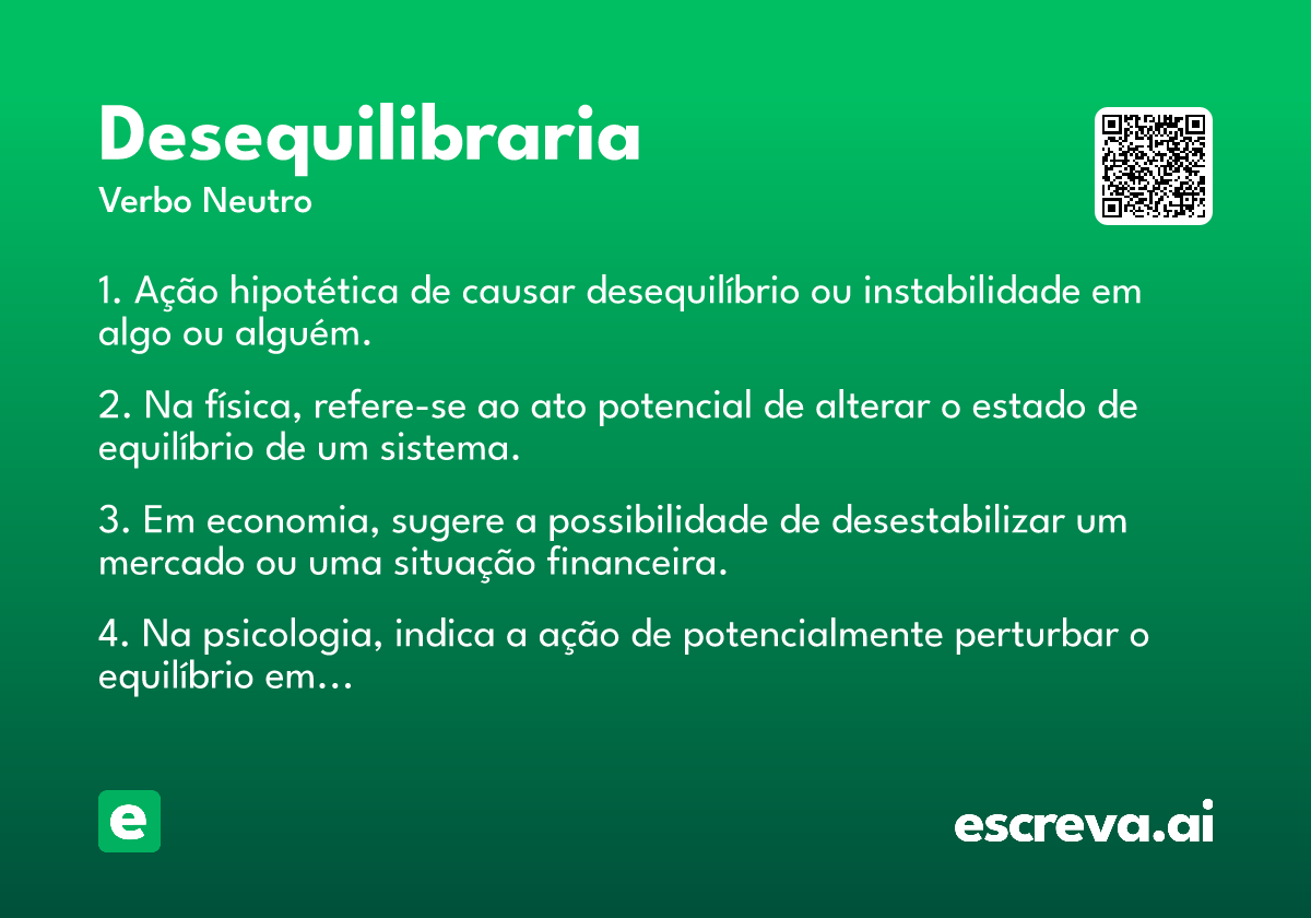 desequilibraria